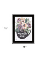 More Coffee Please 2 Black Framed Print Kitchen Wall Art - Homeroots - Flyclothing LLC