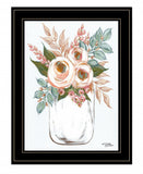 Floral Jar 2 Black Framed Print Wall Art - Homeroots