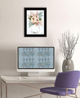Floral Jar 2 Black Framed Print Wall Art - Homeroots - Flyclothing LLC