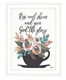Rise and Shine 5 White Framed Print Wall Art - Homeroots