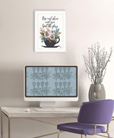 Rise and Shine 5 White Framed Print Wall Art - Homeroots - Flyclothing LLC
