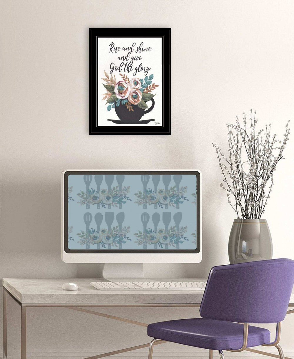 Rise and Shine 6 Black Framed Print Wall Art - Homeroots - Flyclothing LLC