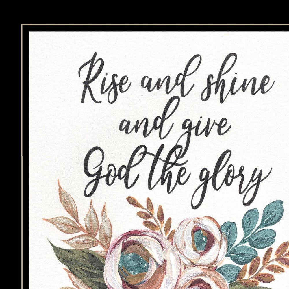 Rise and Shine 6 Black Framed Print Wall Art - Homeroots