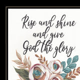 Rise and Shine 6 Black Framed Print Wall Art - Homeroots