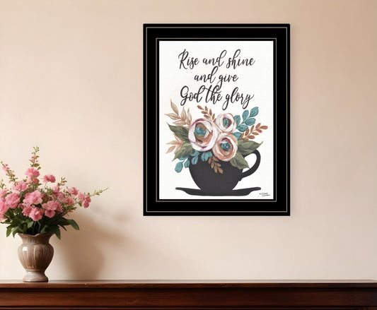 Rise and Shine 6 Black Framed Print Wall Art - Homeroots