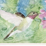 Hummingbird 1 White Framed Print Wall Art - Homeroots