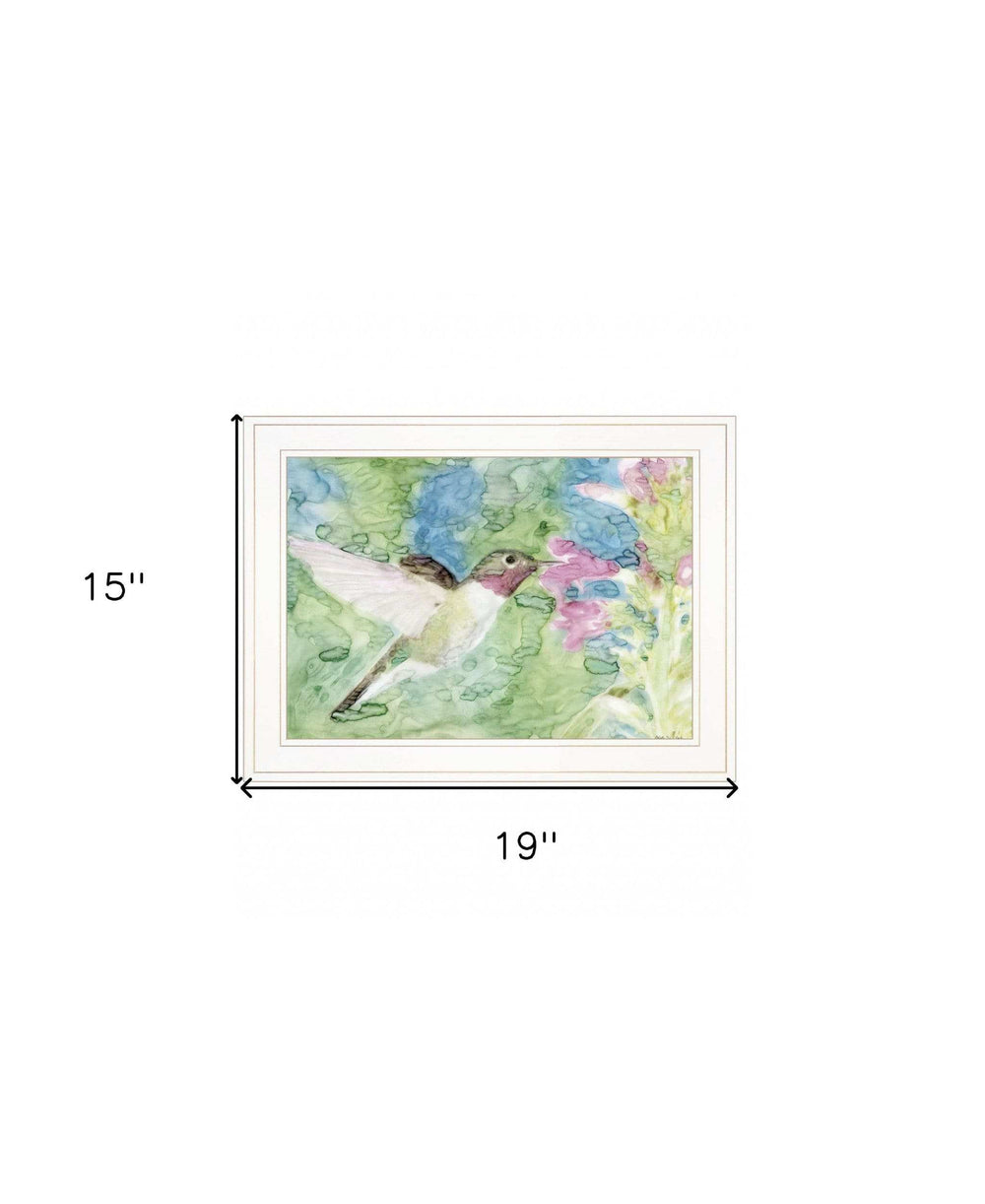 Hummingbird 1 White Framed Print Wall Art - Homeroots - Flyclothing LLC