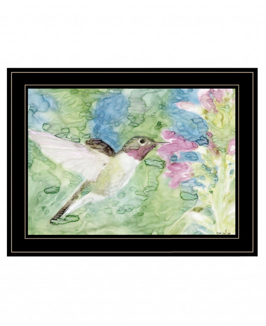 Hummingbird 1 Black Framed Print Wall Art - Homeroots