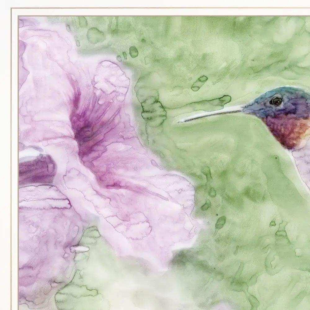 Humming Bird 2 White Framed Print Wall Art - Homeroots - Flyclothing LLC