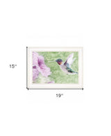 Humming Bird 2 White Framed Print Wall Art - Homeroots - Flyclothing LLC