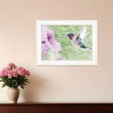 Humming Bird 2 White Framed Print Wall Art - Homeroots