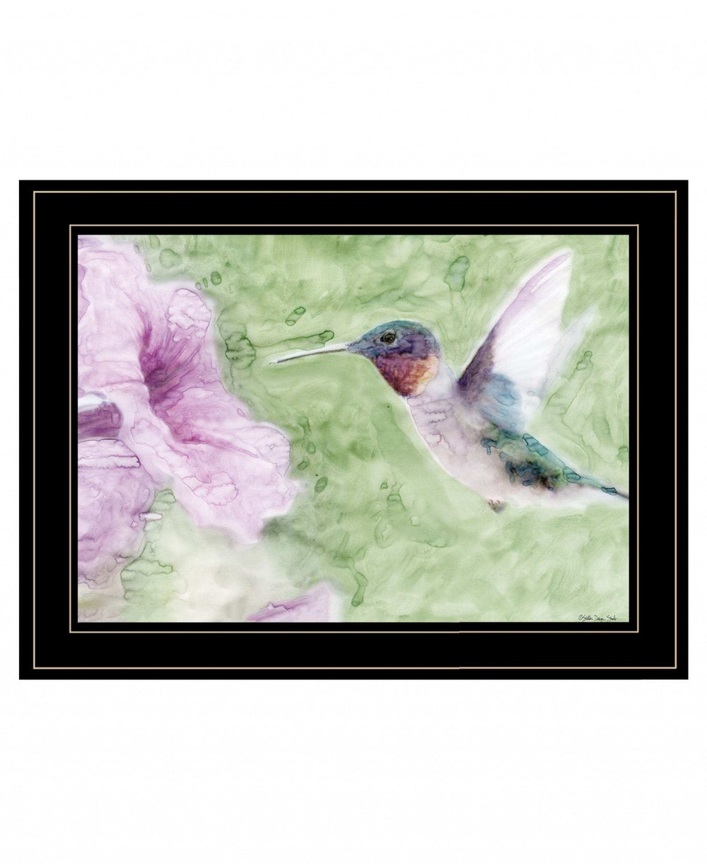 Humming Bird 2 Black Framed Print Wall Art - Homeroots - Flyclothing LLC