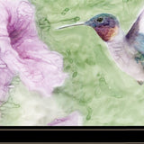 Humming Bird 2 Black Framed Print Wall Art - Homeroots