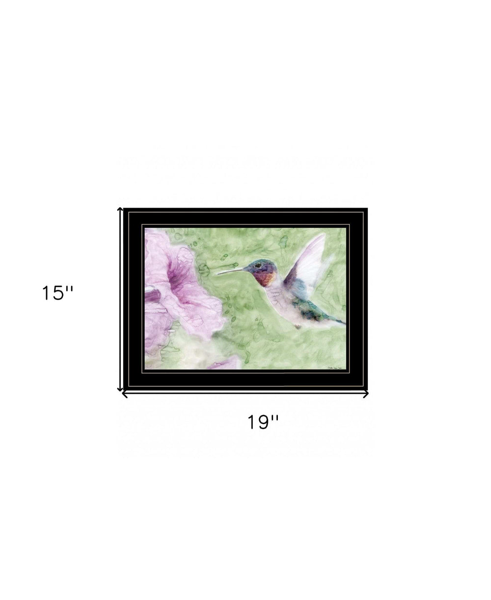 Humming Bird 2 Black Framed Print Wall Art - Homeroots - Flyclothing LLC