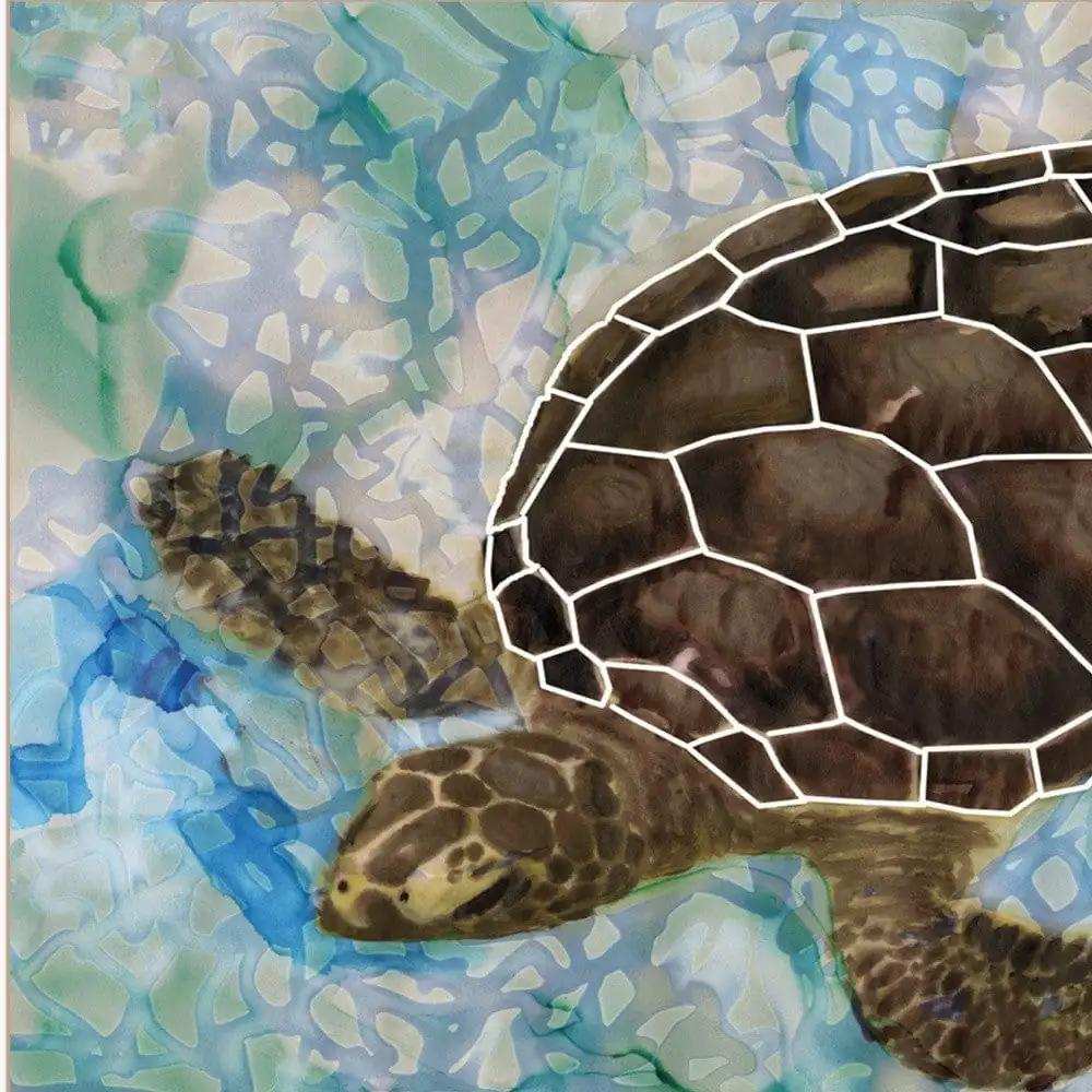 Sea Turtles Collage II 1 White Framed Print Wall Art - Homeroots - Flyclothing LLC
