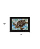 Sea Turtles Collage II 2 Black Framed Print Wall Art - Homeroots - Flyclothing LLC