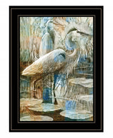 Marsh Herons I 2 Black Framed Print Wall Art - Homeroots - Flyclothing LLC