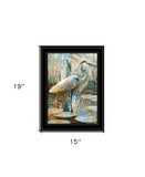 Marsh Herons I 2 Black Framed Print Wall Art - Homeroots - Flyclothing LLC