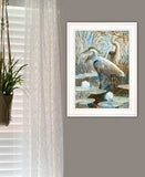 Marsh Herons II 1 White Framed Print Wall Art - Homeroots - Flyclothing LLC