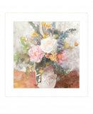 Table Bouquet 2 White Framed Print Wall Art - Homeroots