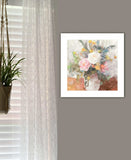 Table Bouquet 2 White Framed Print Wall Art - Homeroots - Flyclothing LLC