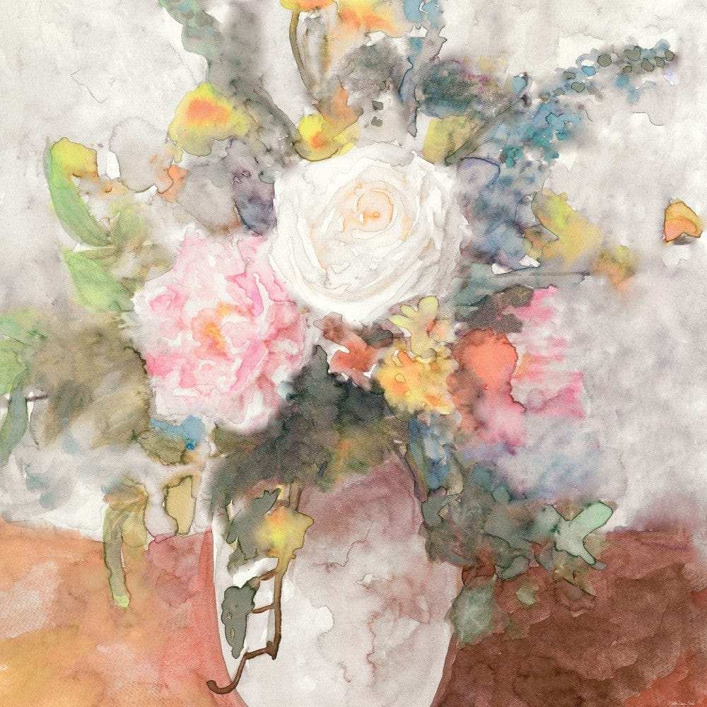 Table Bouquet 2 White Framed Print Wall Art - Homeroots - Flyclothing LLC