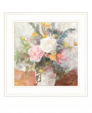 Table Bouquet 2 White Framed Print Wall Art - Homeroots