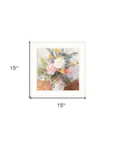 Table Bouquet 2 White Framed Print Wall Art - Homeroots - Flyclothing LLC