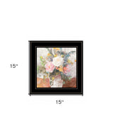 Table Bouquet 2 Black Framed Print Wall Art - Homeroots - Flyclothing LLC