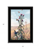 Meadow Butterflies 2 Black Framed Print Wall Art - Homeroots - Flyclothing LLC