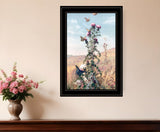 Meadow Butterflies 2 Black Framed Print Wall Art - Homeroots