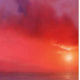 Sunset in Red 1 White Framed Print Wall Art - Homeroots - Flyclothing LLC