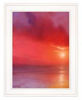 Sunset In Red 2 White Framed Print Wall Art - Homeroots - Flyclothing LLC