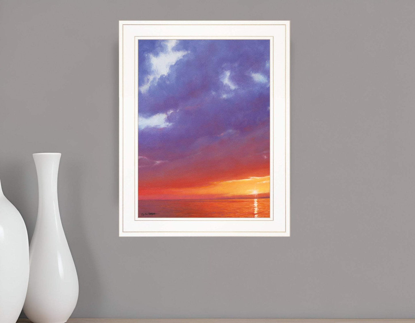 Certain Glow 2 White Framed Print Wall Art - Homeroots - Flyclothing LLC