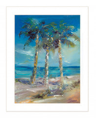 Threes Company 2 White Framed Print Wall Art - Homeroots