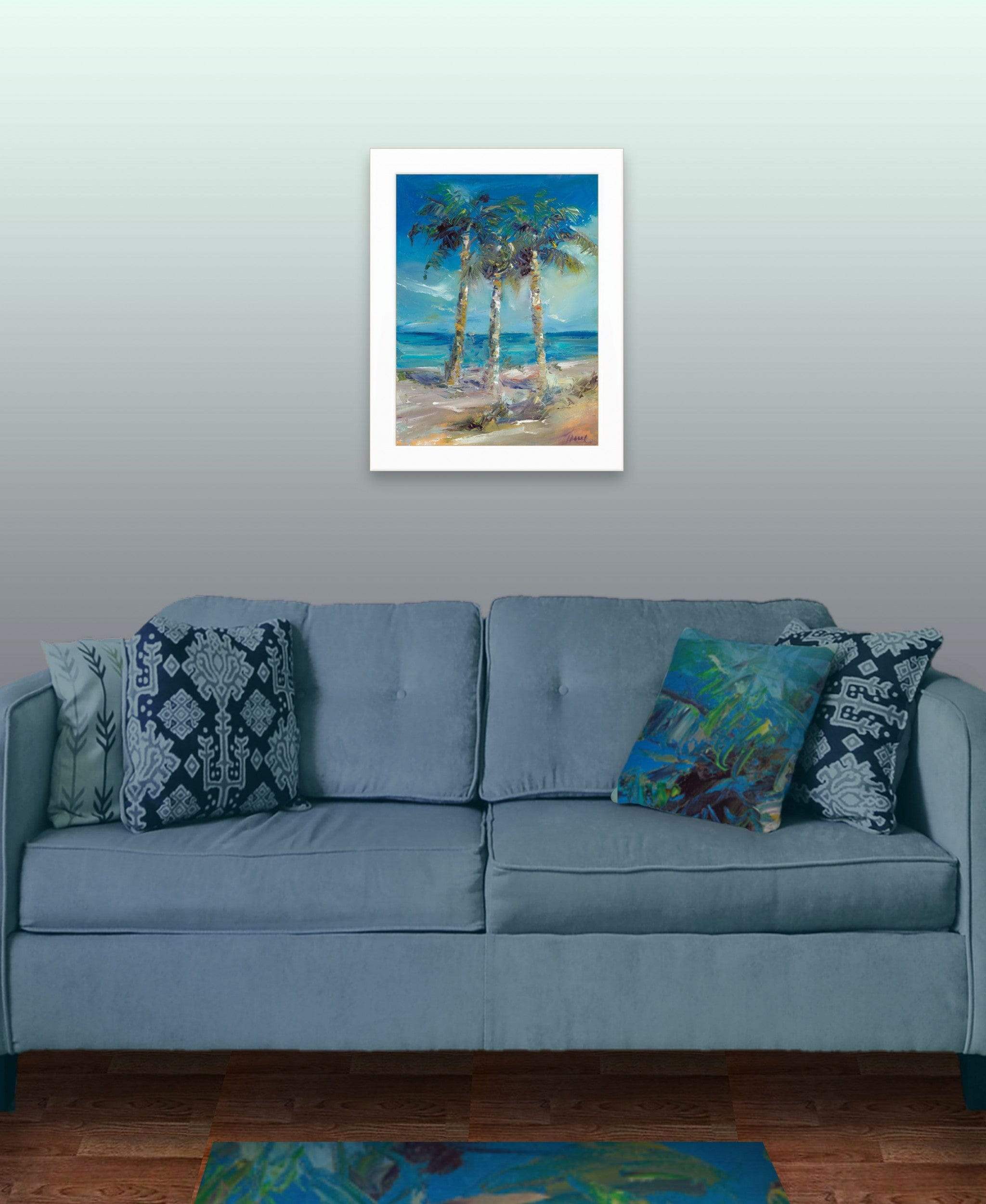 Threes Company 2 White Framed Print Wall Art - Homeroots - Flyclothing LLC