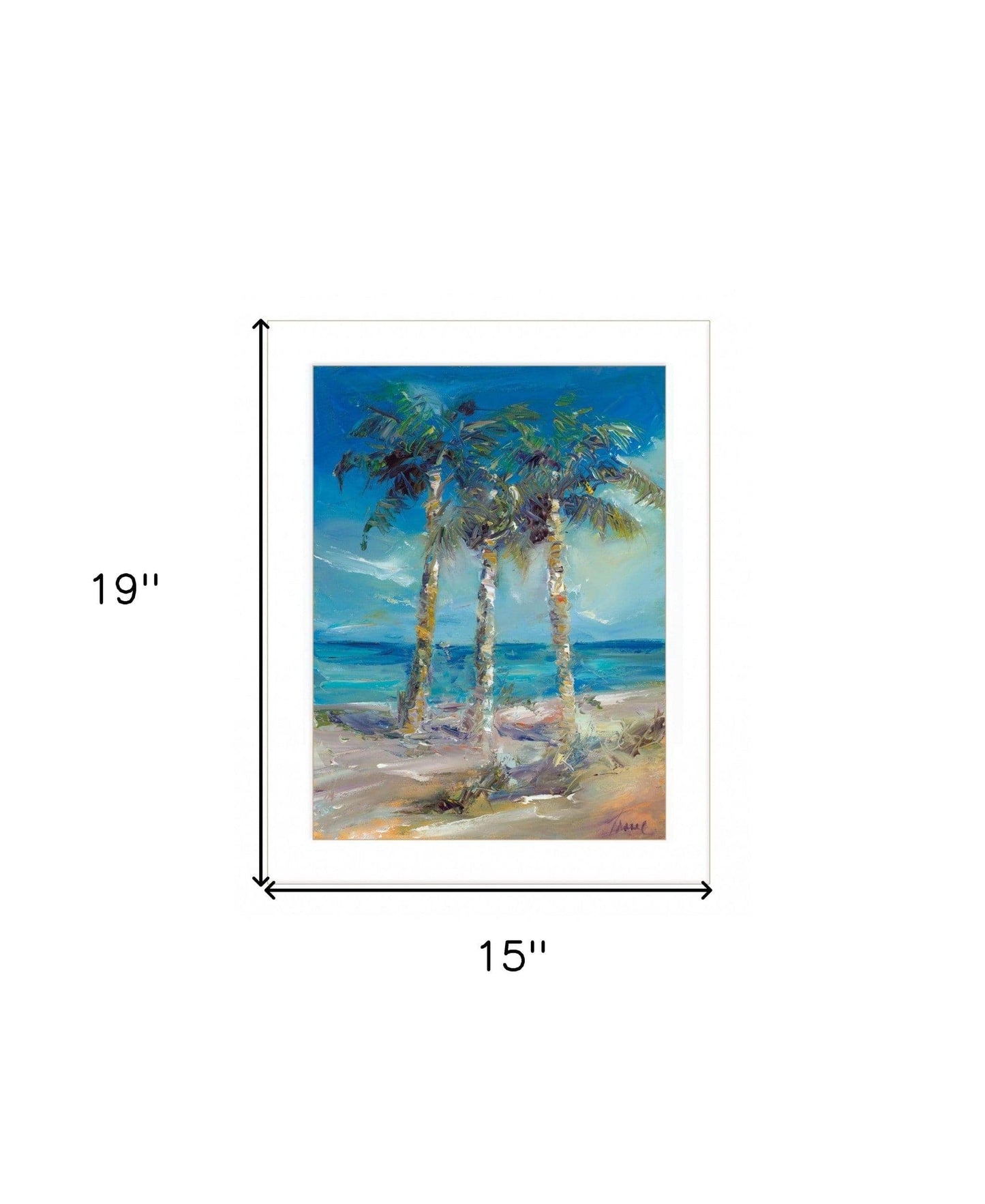 Threes Company 2 White Framed Print Wall Art - Homeroots - Flyclothing LLC