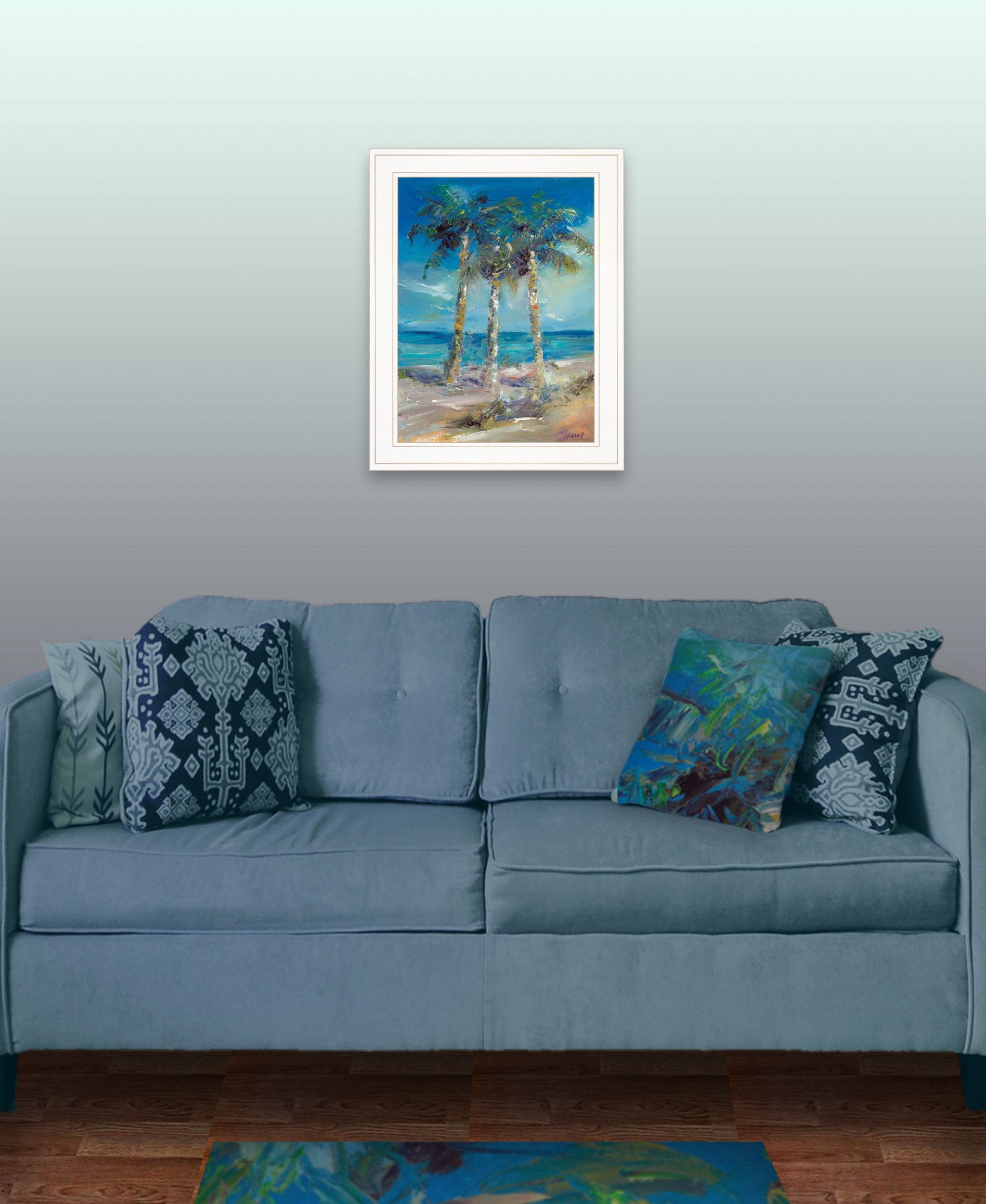 Threes Company 3 White Framed Print Wall Art - Homeroots