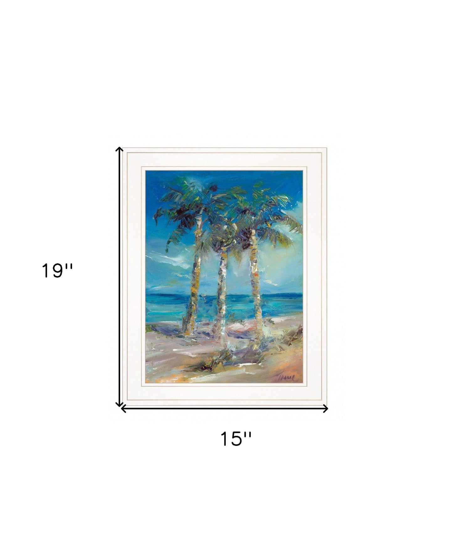 Threes Company 3 White Framed Print Wall Art - Homeroots - Flyclothing LLC