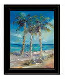Threes Company 4 Black Framed Print Wall Art - Homeroots