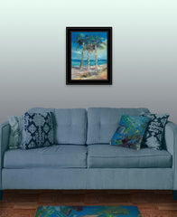 Threes Company 4 Black Framed Print Wall Art - Homeroots