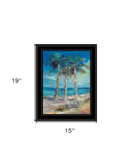 Threes Company 4 Black Framed Print Wall Art - Homeroots