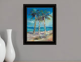Threes Company 4 Black Framed Print Wall Art - Homeroots