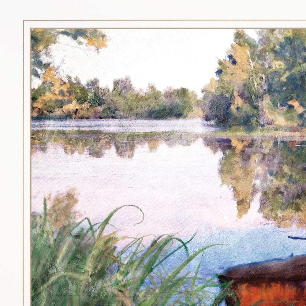 Set Of Two Serene Water 1 White Framed Print Wall Art - Homeroots - Flyclothing LLC