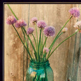 Set Of Two Country Sunflowers and Chives Black Framed Print Wall Art - Homeroots - Flyclothing LLC