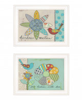 Set Of Two Kindness 1 White Framed Print Wall Art - Homeroots - Flyclothing LLC