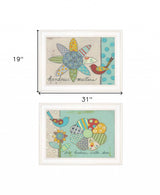 Set Of Two Kindness 1 White Framed Print Wall Art - Homeroots - Flyclothing LLC