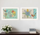Set Of Two Kindness 1 White Framed Print Wall Art - Homeroots