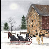 Set Of Two Sleigh Bells Ring 1 Black Framed Print Wall Art - Homeroots - Flyclothing LLC
