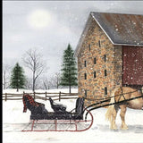 Set Of Two Sleigh Bells Ring 1 Black Framed Print Wall Art - Homeroots - Flyclothing LLC
